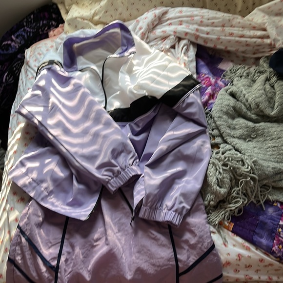 Uo Purple windbreaker skirt tiny medium - Picture 2 of 3